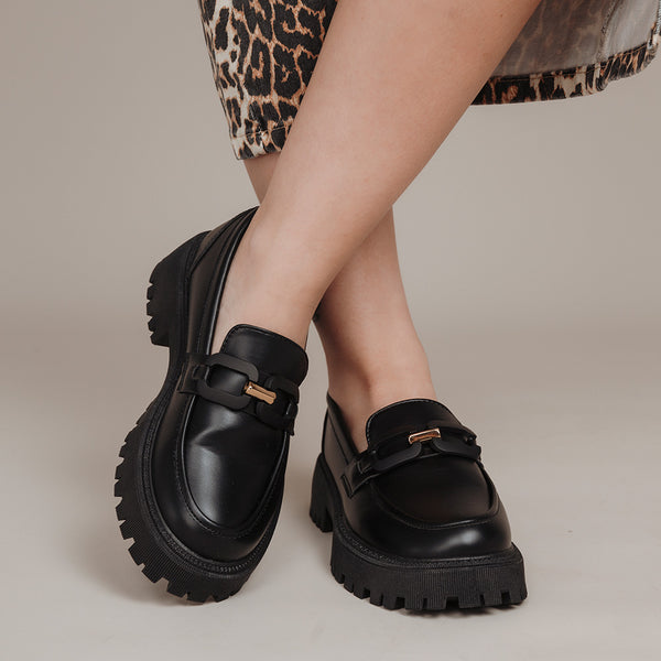 Mocasín para Mujer tipo Chunky con Detalle en el Empeine